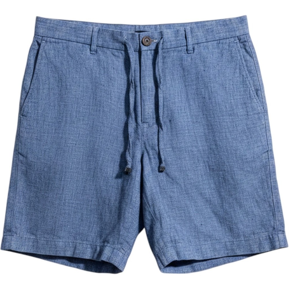 Murano Baird McNutt Linen Shorts Blue Breathable Beach Coastal Summer Cruise 29